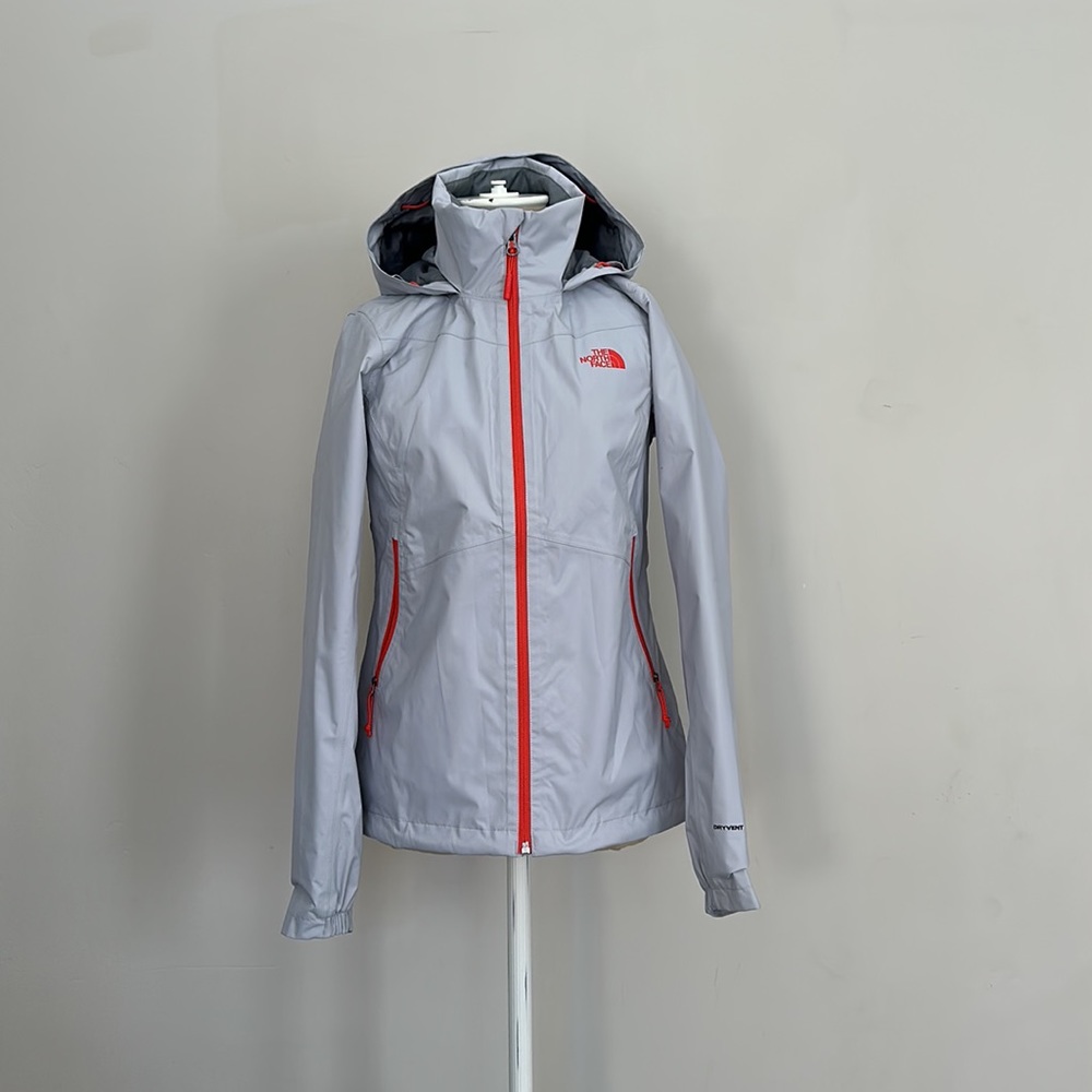 North Face Light Grey Shell Jacket. - image 1